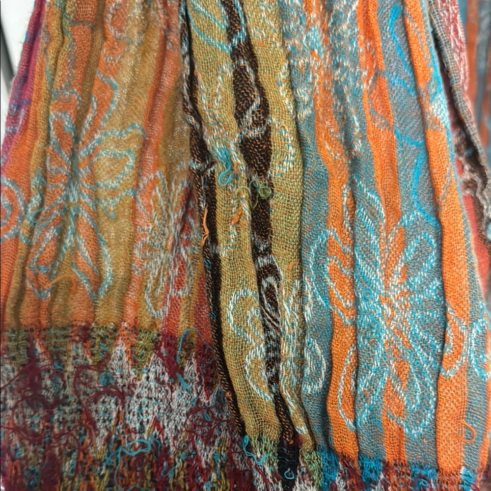 Anthropologie Colorful Bohemian Scarf